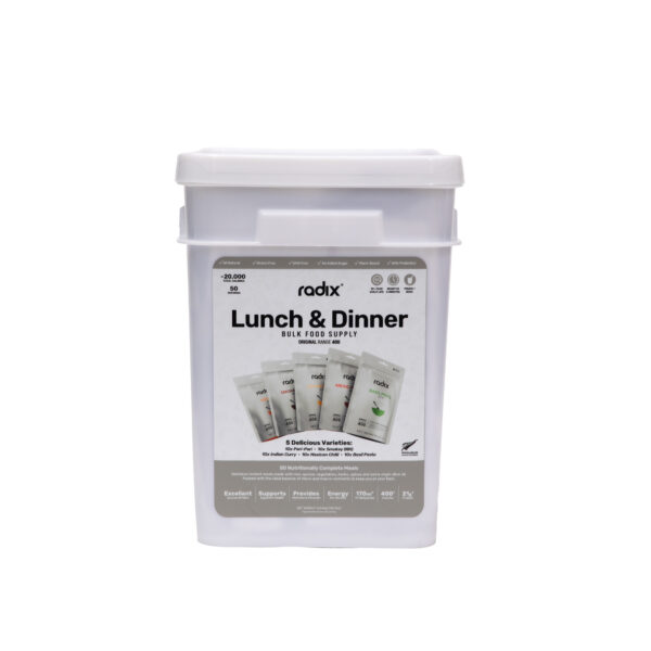 Radix Emergency Food Bucket (50 Pouches) - (Mains)