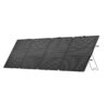 220W Single Face Solar Panel for mid-tier power stations, ideal for off-grid use and emergency setups. Side view
