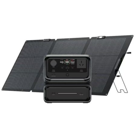RIVER 3 MAX power station with 160W foldable solar panel, designed for emergency response and off-grid use